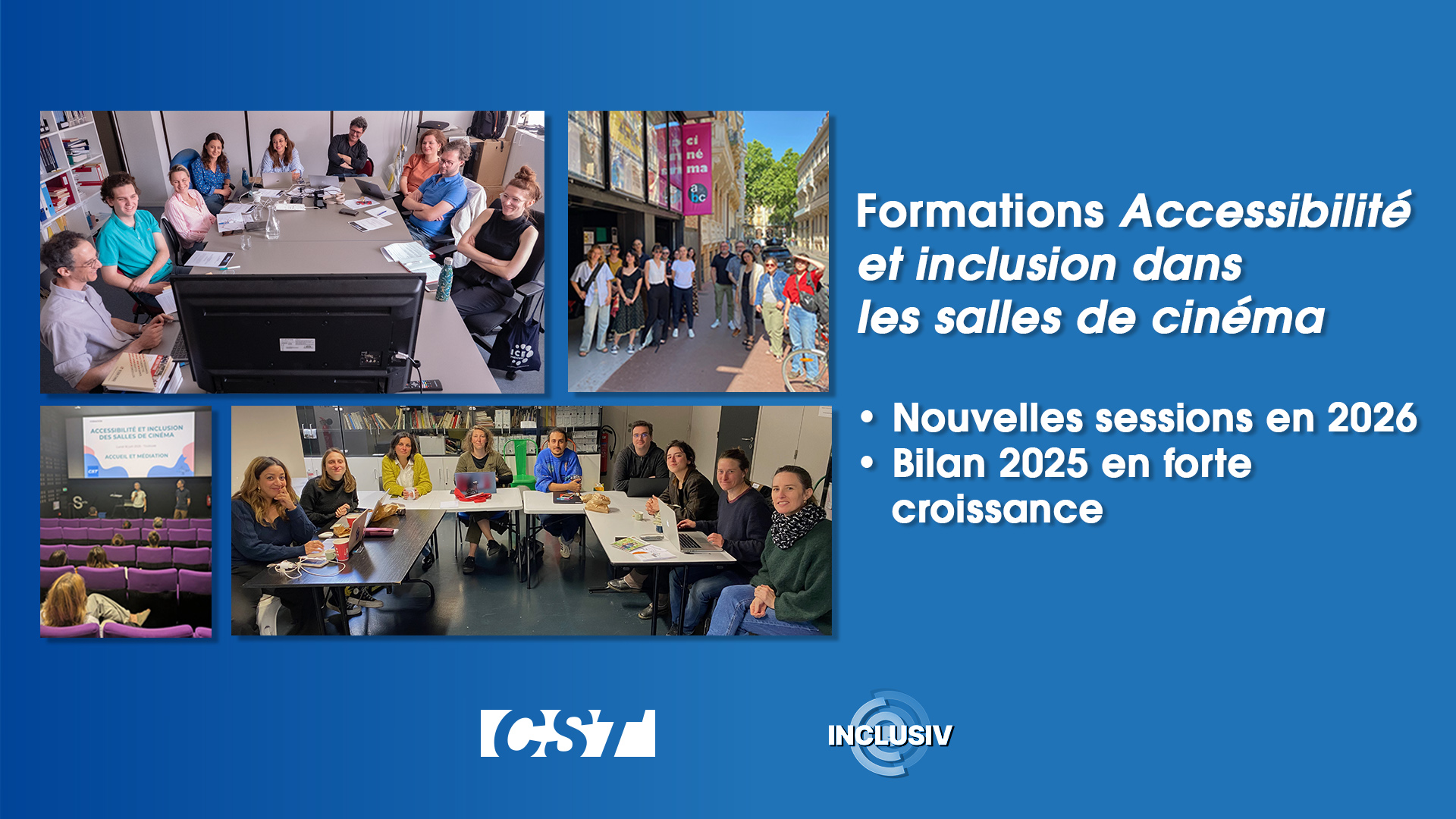 Formations Accessibilité et Inclusion dans les salles de cinéma – Nouvelles sessions 2026 / Bilan 2025 en forte croissance